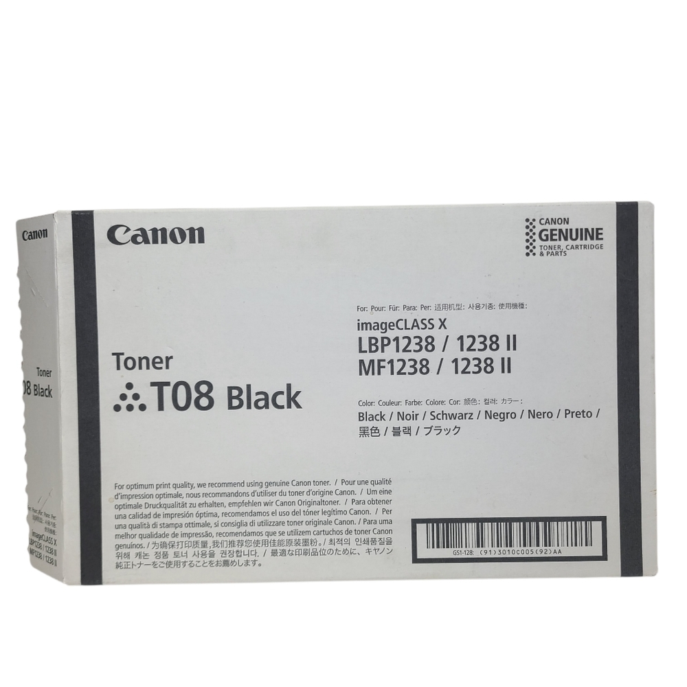 Canon Genuine T08 Black Toner ImageClass X MF1238 3010C005AA New Open Box